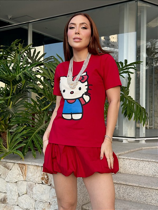 Tees Hello Kit Vermelha