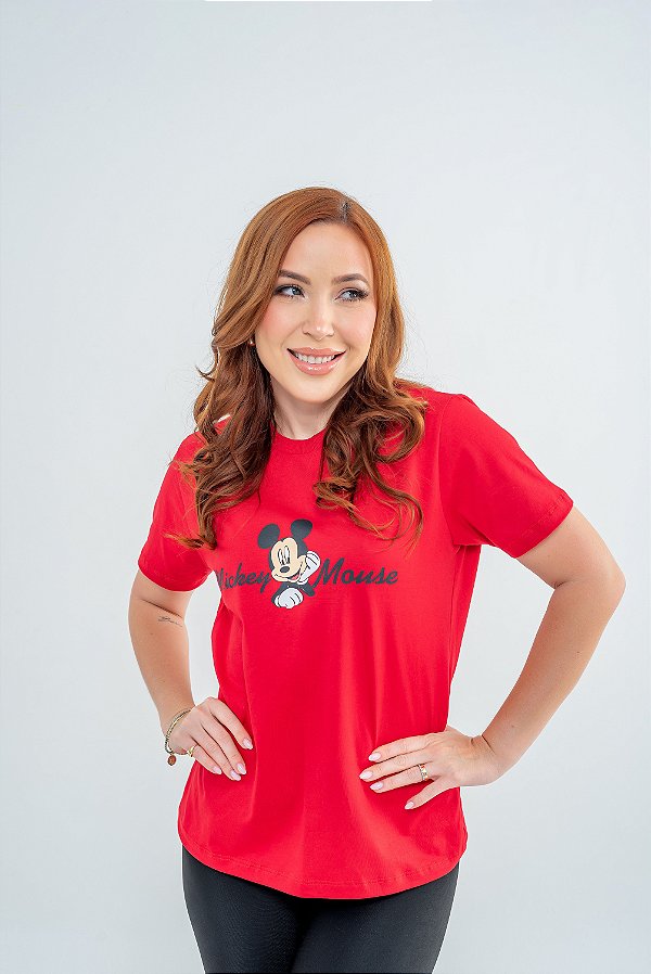 Tees Mickey Vermelha