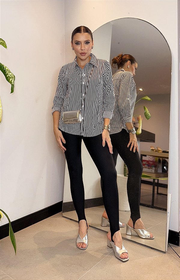 Camisaria Listra Preta