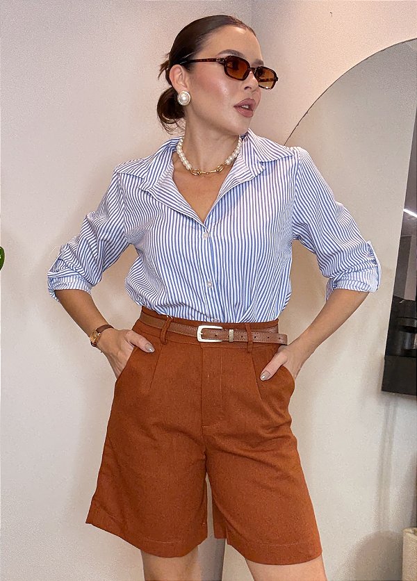 Camisaria Listra Azul