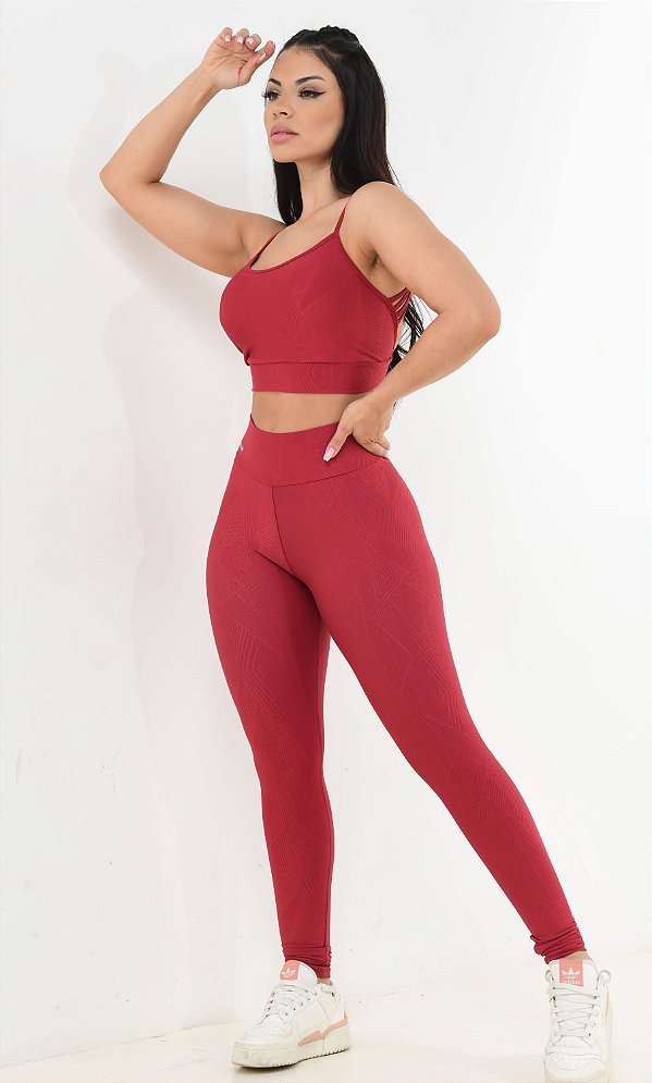 Calça Legging Fitness Red Slim