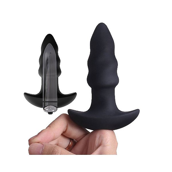 Plug anal anatômico com vibrador LoveArrow S-Hande