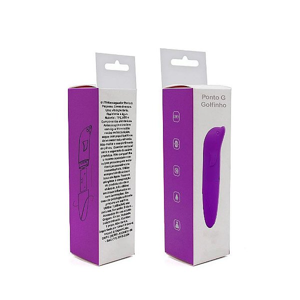Vibrador Golfinho Aveludado Roxo Ponto G Sexy Import