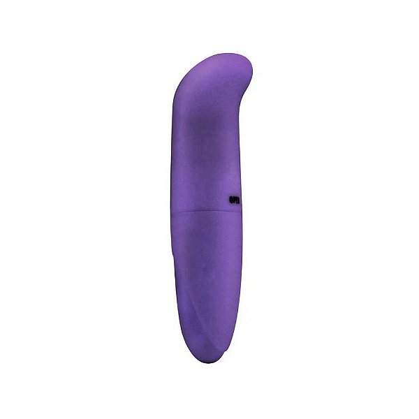 Vibrador Ponto G Curvado Aveludado Roxo Sexy Import