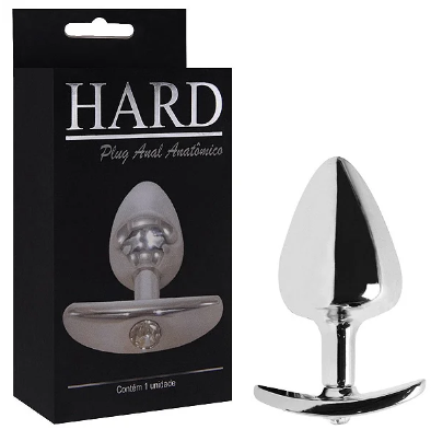Plug Anal M Anatômico Cromado Hard