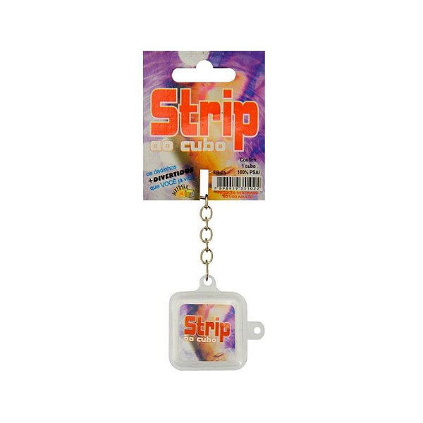 Dado Strip Tease Unissex Chaveiro Diversão ao Cubo