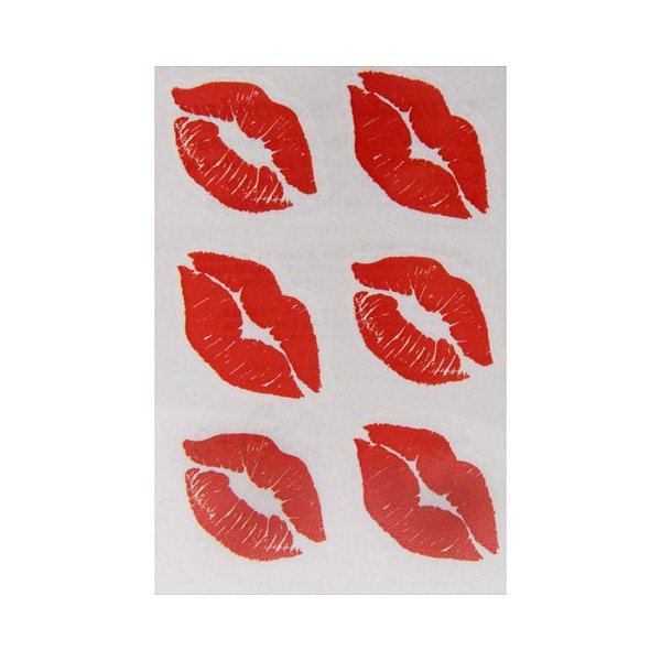 Tatuagem temporária Beijo 7 x 10 cm