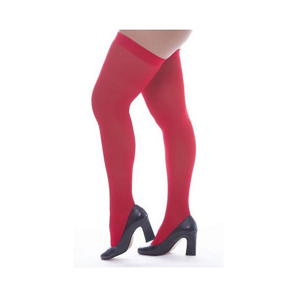 Meia 7/8 Fina Punho Social - Vermelha PerruTextil