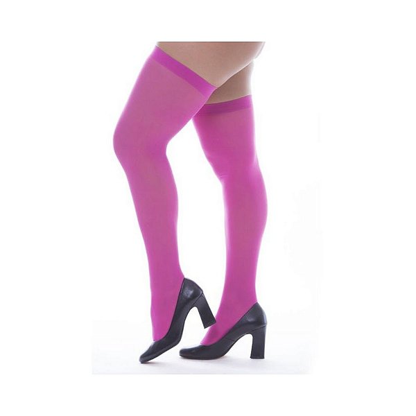 Meia 7/8 Fina Punho Social - Pink PerruTextil