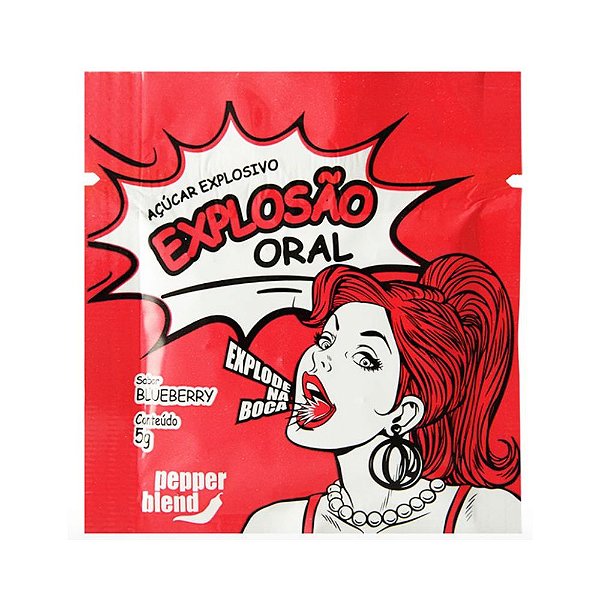 Açúcar Explosivo Oral Blueberry 5g Pepper Blend