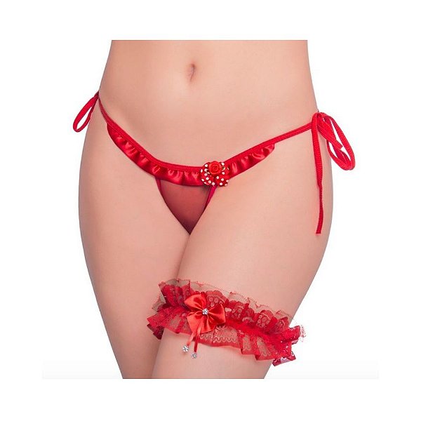 Persex Perneira Rendado Vermelho Pimenta Sexy