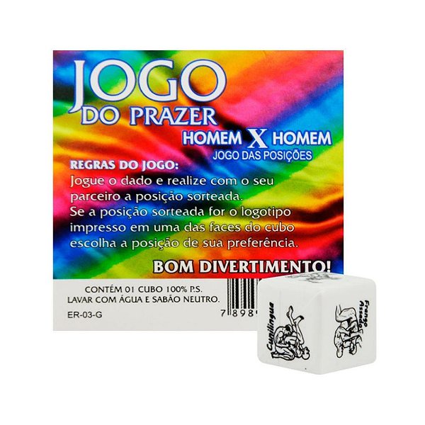 Dado do Prazer Gay Diversão ao Cubo