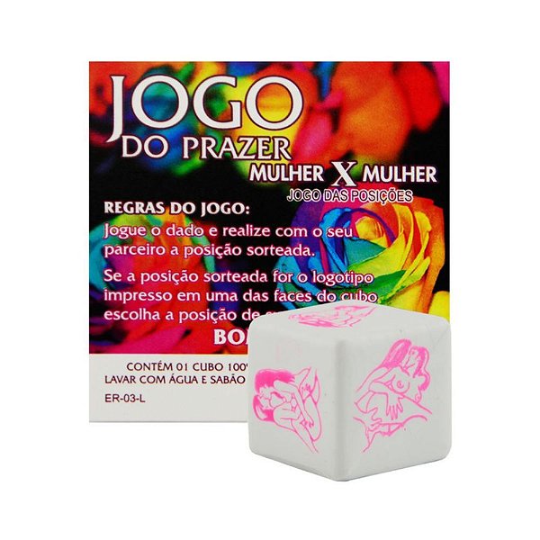 Dado do Prazer Lésbica Diversão ao Cubo