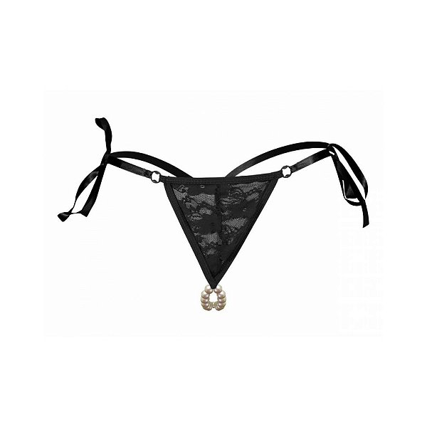 Calcinha Tailandesa Renda - Preta