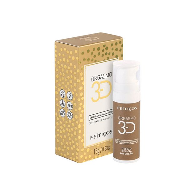Gel 3D Luz Negra Orgasmo 15g