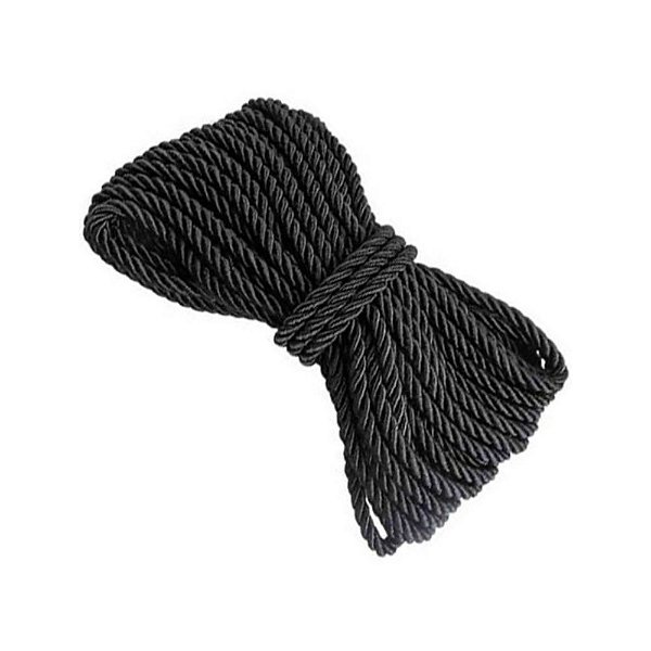 Corda Shibari 6mm 10m + Tesoura de Segurança - Preta