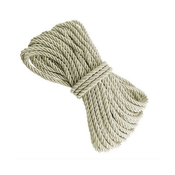 Corda Shibari 6mm 10m + Tesoura de Segurança - Branca