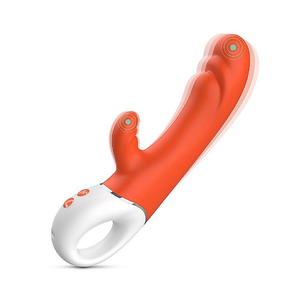 Vibrador Clitoriano e Ponto G Spray S-Hande - Laranja