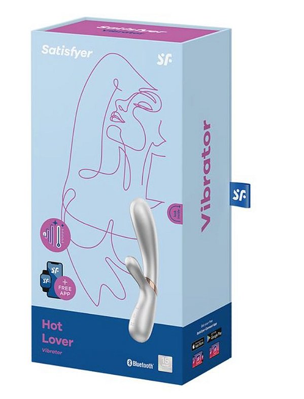 Vibrador Rabbit Ponto G e Clitoriano hot Lover Satisfyer