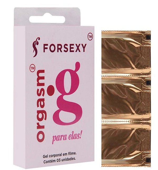 Orgasm.G Excitante Feminino Selo em Gel - 03 unidades*