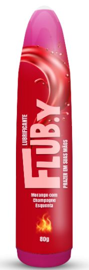 Lubrificante Flub.y Sabor Morango com Champagne 80g*