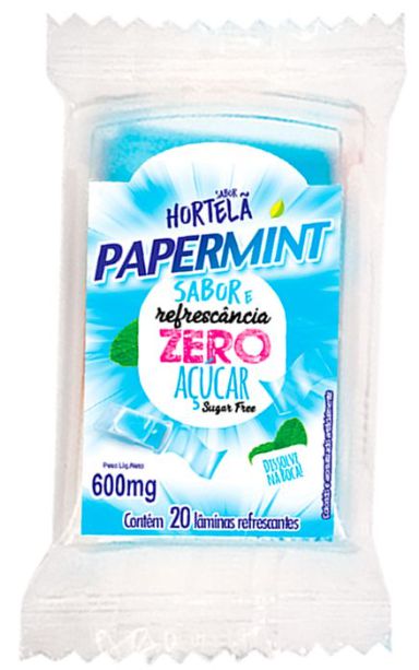 Lâminas Refrescantes Papermint Hortelã 20 unidades Danilla
