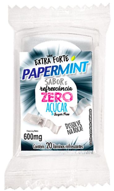 Lâminas Refrescantes Papermint Ice Extra Forte 20 unidades Danilla