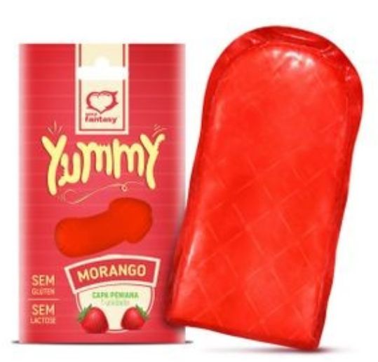 Capa Peniana Comestível Yummy Morango Sexy Fantasy