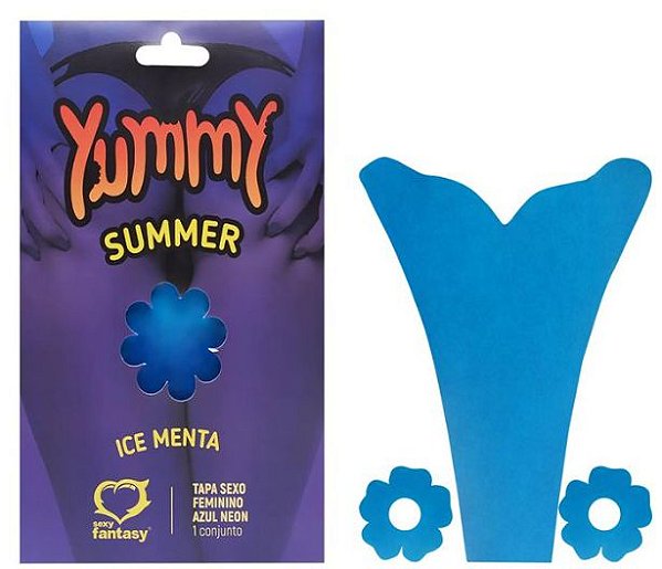 Tapa Sexo Comestível Yummy Summer Neon Ice Menta Sexy Fantasy