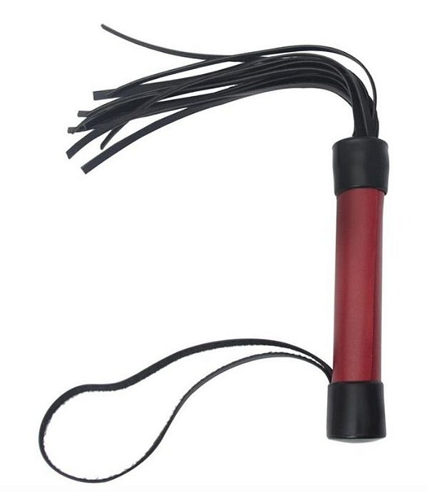 Chicote Tiras Vermelho 20cm Dominatrixxx