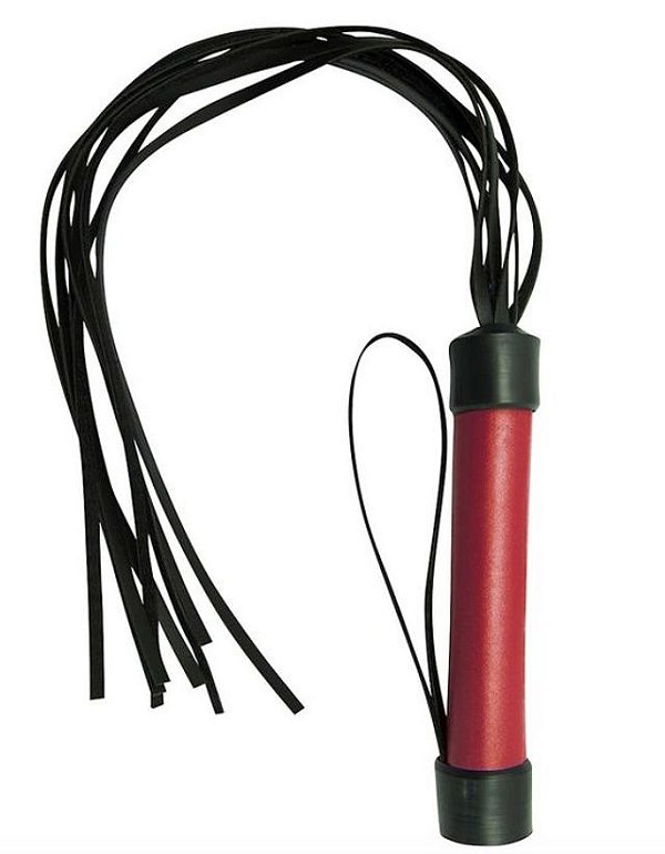 Chicote Tiras Vermelho 40cm Dominatrixxx