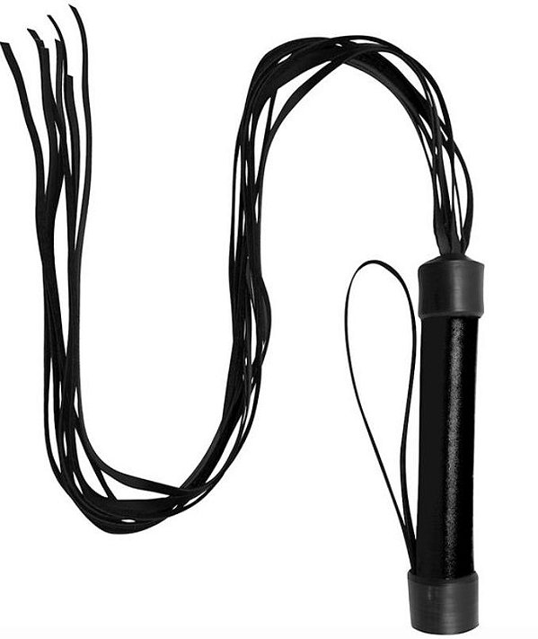 Chicote Tiras Preto 80cm Dominatrixxx