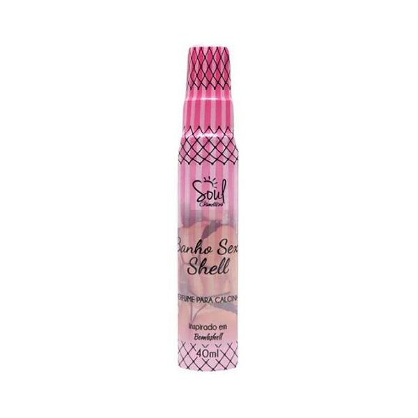 Perfume de Calcinha Banho Sexy Shell 40ml Soul Cosméticos