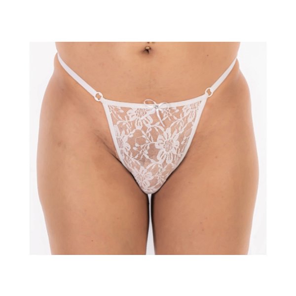 Calcinha Aquendar Gabriele Branco Pimenta Sexy