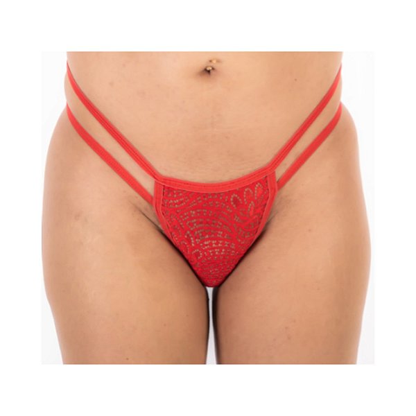 Calcinha Aquendar Tiffany Vermelho Pimenta Sexy