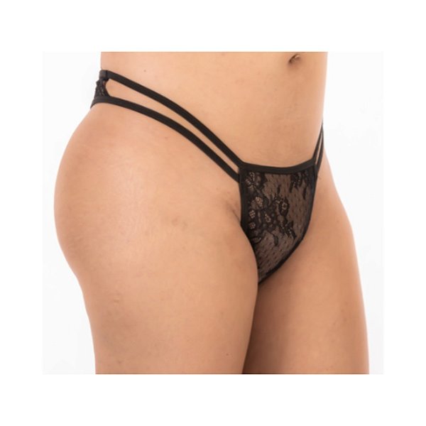 Calcinha Aquendar Tiffany Preto Pimenta Sexy