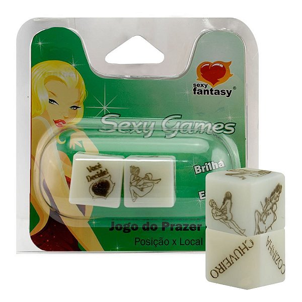 Dados Jogo Do Prazer Hot Glow Duplo Sexy Fantasy
