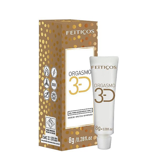 Orgasmo Excitante 3d 8g Feitiços