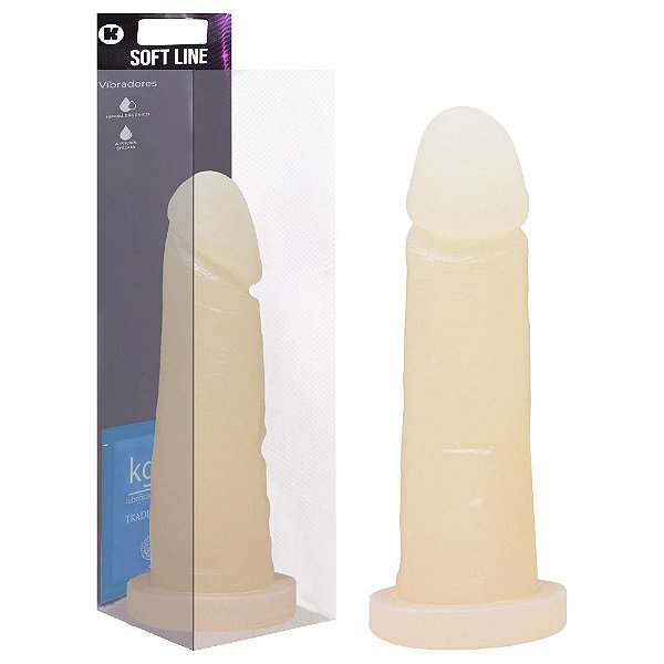 Pênis De Borracha Maciça Fosforescente 15,5 X 3,7cm Kgel