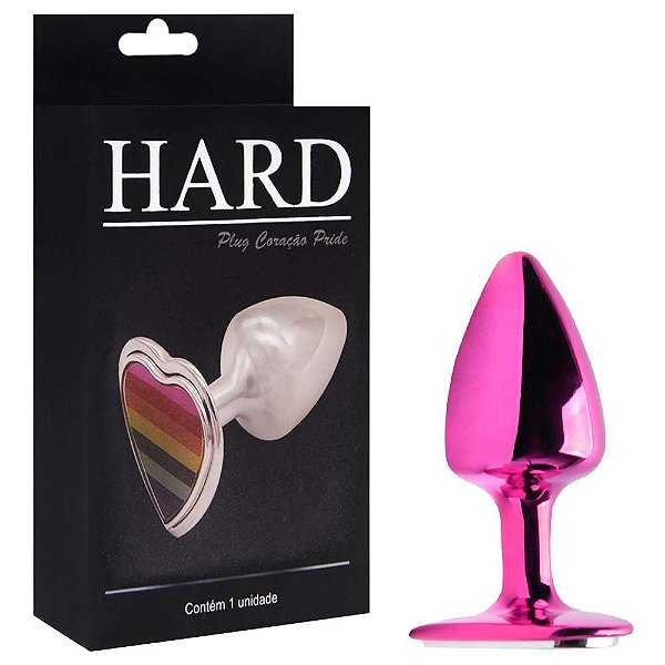 Plug Coração Pride Lgbt Em Metal Hard
