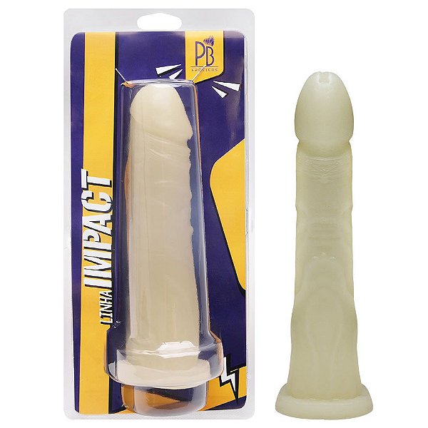 Pênis Maciço Brilha No Escuro 19 X 3,8cm Pau Brasil