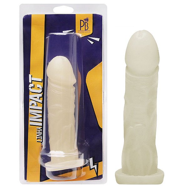 Pênis Maciço Brilha No Escuro 16,5 X 3,6cm Pau Brasil