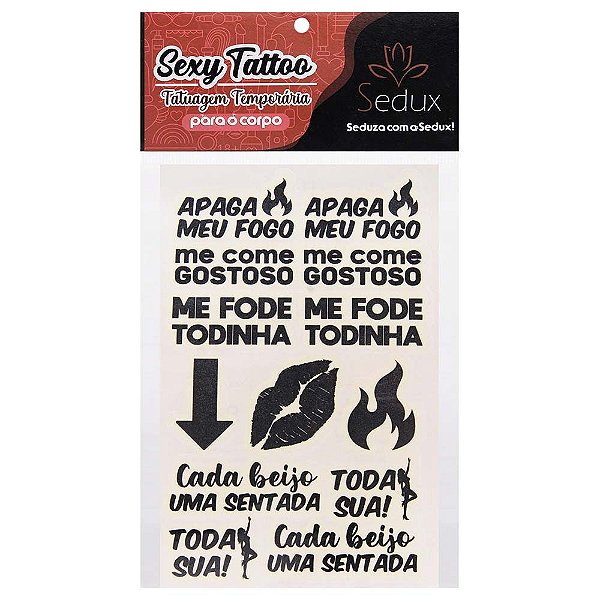 Apaga Meu Fogo Tatuagem Brilha No Escuro 10 X 15cm Sedux