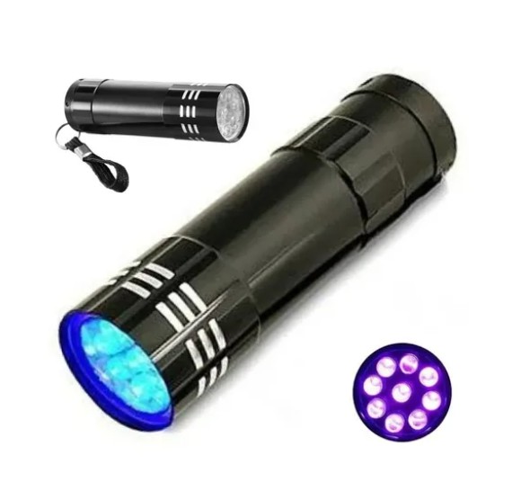 Lanterna de mão Ultravioleta - Luz Negra