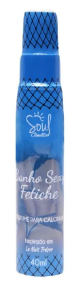 Perfume de Calcinha Banho Sexy Fetiche 40ml Soul Cosméticos