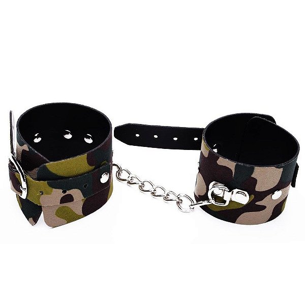 Algema Bracelete Luxo Camuflado Dominatrixxx