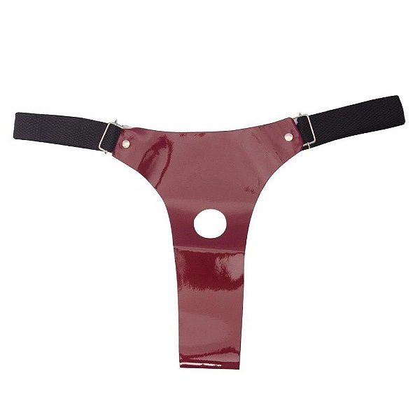 Cinta Para Prótese 01 Furo Verniz Dominatrixxx