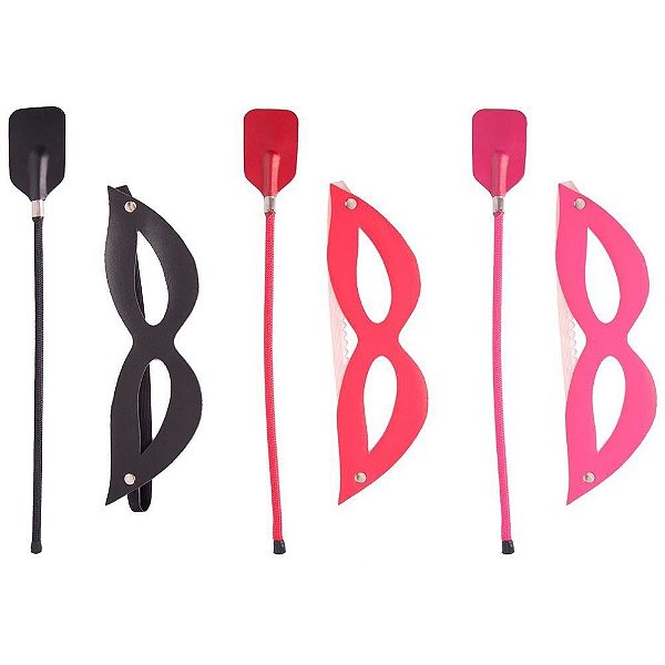 Kit Tiazinha Com Chibata Retangular Dominatrixxx