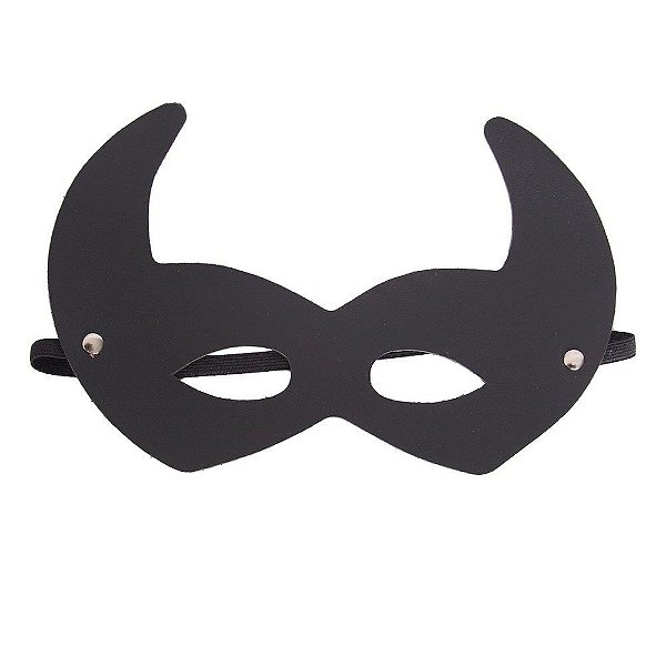 Máscara Diabinha Couro Sintético Dominatrixxx