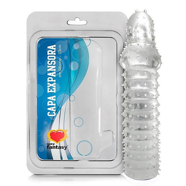 Capa Peniana Anelada Em Silicone Sexy Fantasy